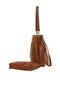 Zoozie Bags Bolso Bandolera Camel con Detalle de Flecos